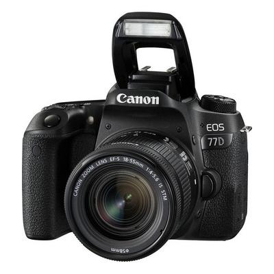 CANON D.CAMERA EOS 77D BK 18-55 S CP