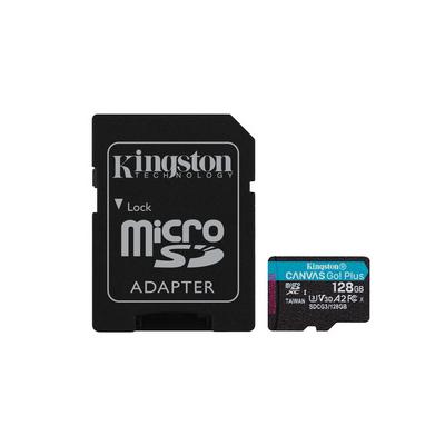 Kingston 128GB microSDXC Canvas Go Plus 170R A2 U3 V30 Card + ADP