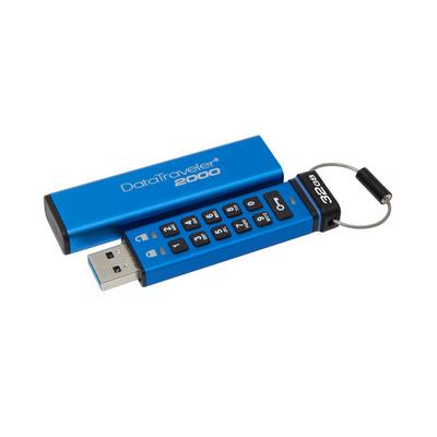 KINGSTON 32GB Keypad USB 3.0 DT2000, 256bit AES Hardware Encrypted