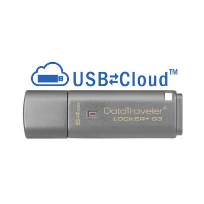 Kingston 64GB 3.0 DTLPG3 w/Hardware encryption, USBtoCloud