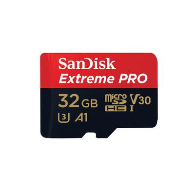 SanDisk Extreme microSDHC 32GB + SD Adapter + Rescue Pro Deluxe 100MB/s A1 C10 V30 UHS-I U3