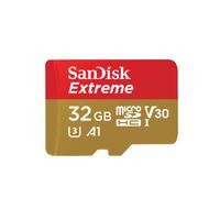 SanDisk Extreme microSDHC 32GB + SD Adapter + Rescue Pro Deluxe 100MB/s A1 C10 V30 UHS-I U3