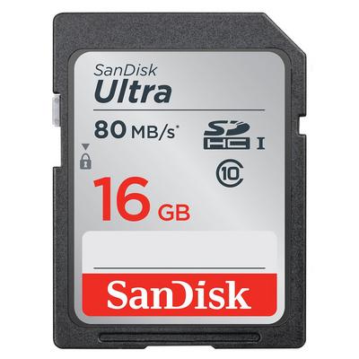 SanDisk Ultra SDHC 16GB 80MB/s Class 10 UHS-I