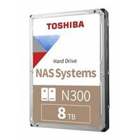 8TB TOSHIBA N300 7200RPM SATA3 NAS 256MB HDWG480UZSVA