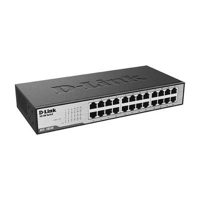 D-Link DES-1024D 24 Port 10/100 Metal Kasa Ethernet Switch