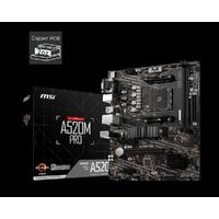 MSI A520M PRO DDR4 4600/1866Mhz M.2 MATX AM4