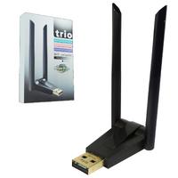 Trio W136 Çift Antenli 300Mbps Wifi Kablosuz Adaptör 