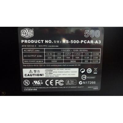 Cooler Master 500Watt RS-500-PCAP-A3 Power Supply